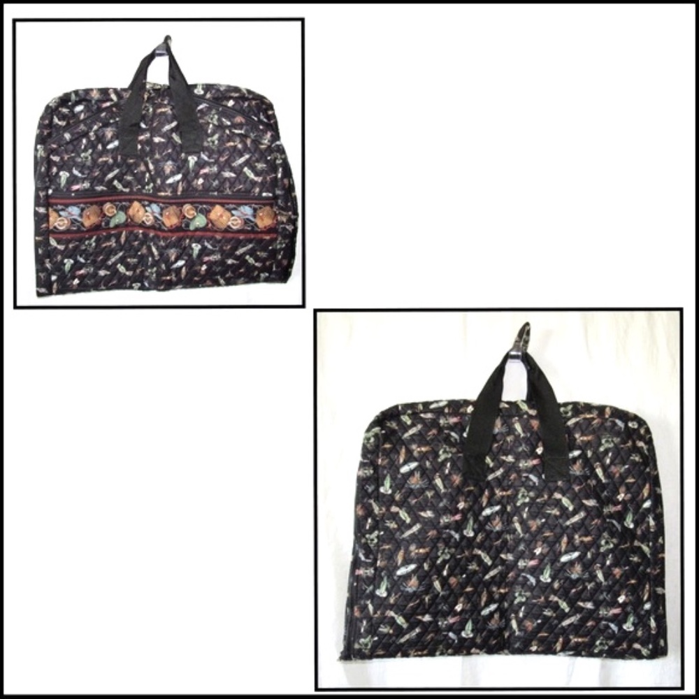 Vera Bradley Retired Black Lures Garment Bag